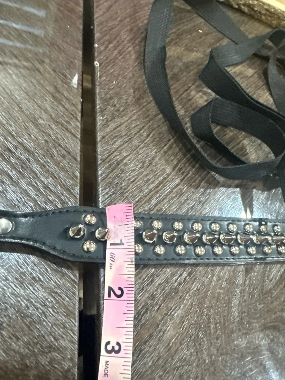 Premium Black Studded Leather Dog Collar with Silver Spikes